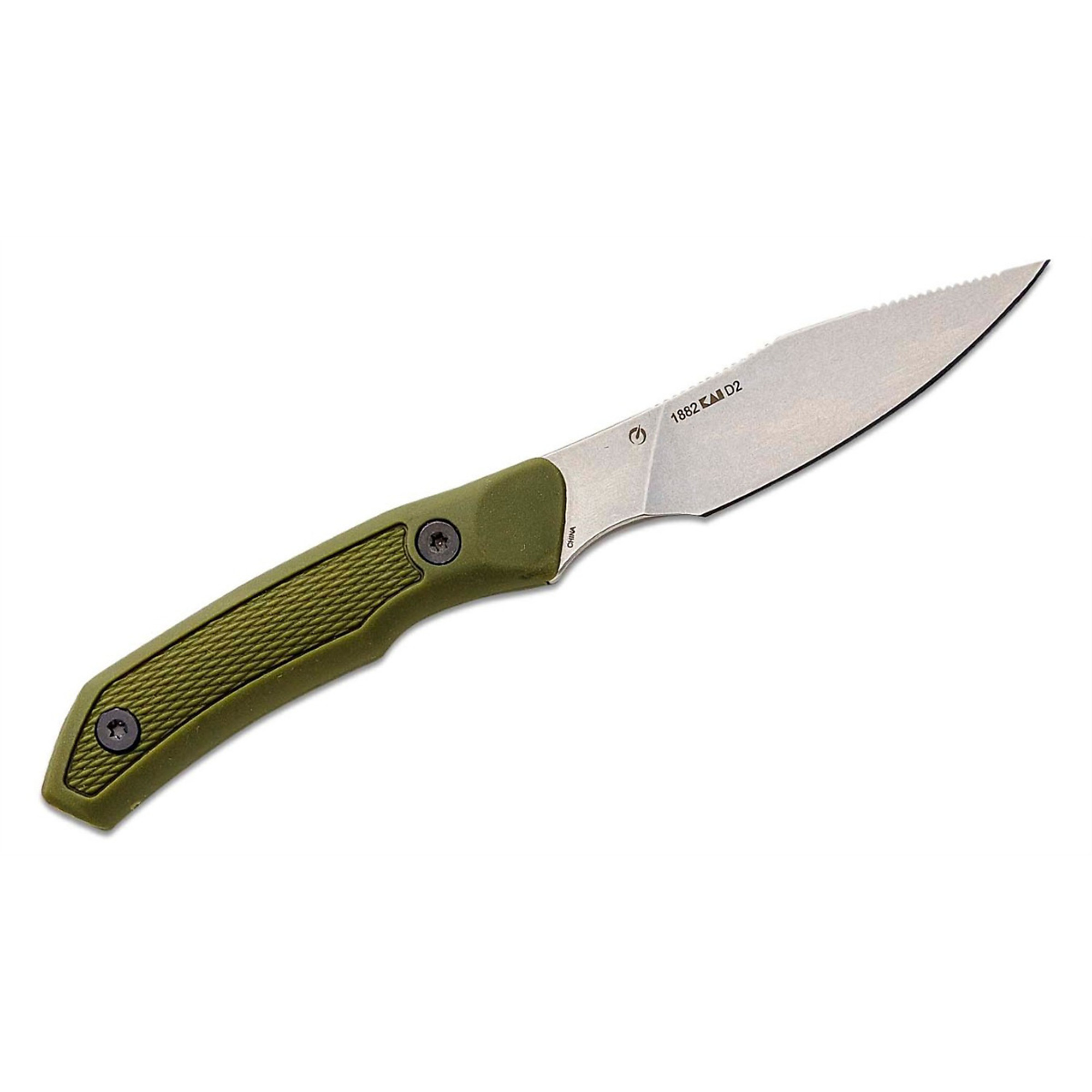Kershaw Deschutes Caper Knife — 3.3in. D2 Blade, Stonewashed Finish, Polypropylene Handle, Model# KER1882